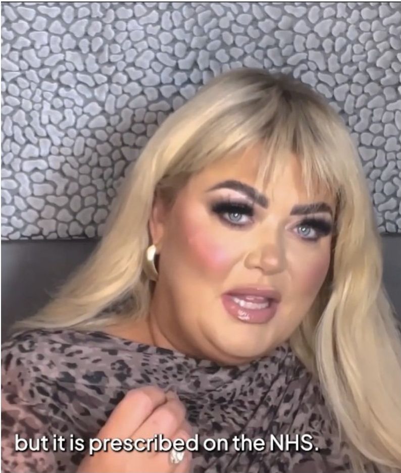 Figure 2: Gemma Collins video demonstrating the misleading reference to NHS prescribing (Yazen, 2025).
